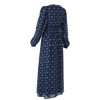 Careless Belle chiffon maxikjole - Mørk blå