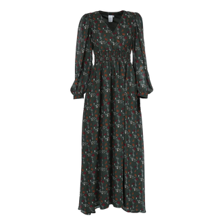 Careless Belle chiffon maxikjole - Mørk grønn