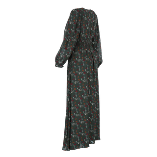 Careless Belle chiffon maxikjole - Mørk grønn