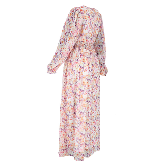 Careless Belle Chiffon maxikjole - Purple Floral