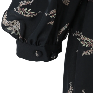 Careless Belle chiffon maxikjole - Svart