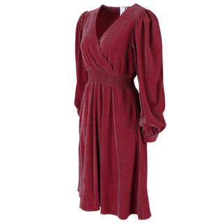 Careless Belle Glitterkjole - Sun Dried Tomato