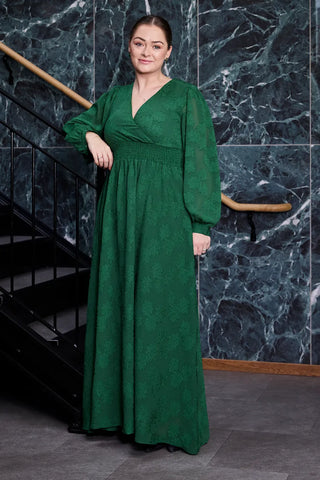 Careless Belle tekstur maxikjole - Grønn