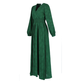 Careless Belle tekstur maxikjole - Grønn