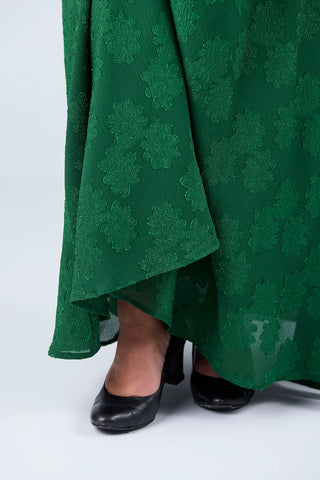 Careless Belle tekstur maxikjole - Grønn