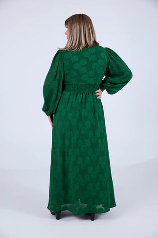 Careless Belle tekstur maxikjole - Grønn