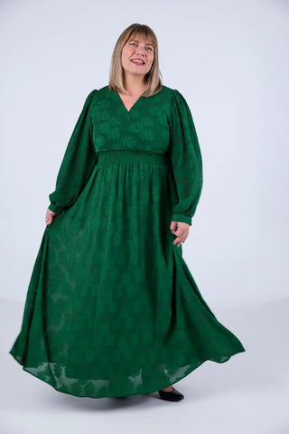 Careless Belle tekstur maxikjole - Grønn