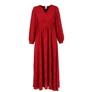 Careless Belle tekstur maxikjole - Rød