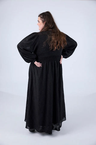 Careless Belle tekstur maxikjole - Svart