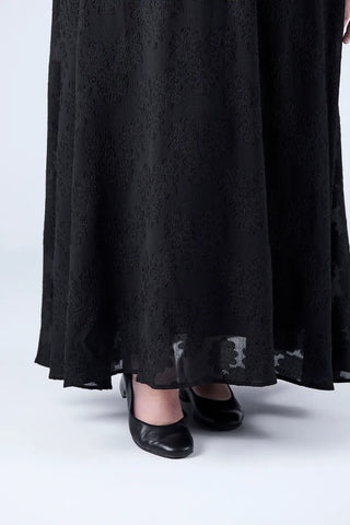 Careless Belle tekstur maxikjole - Svart