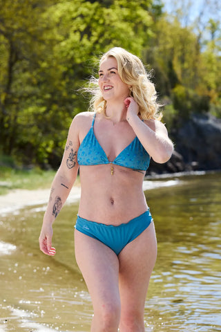 Careless Bikinitopp Split bikinitopp - Laguneblå