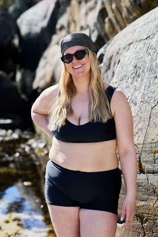 Careless Bikinitruse Basic hipster - Svart