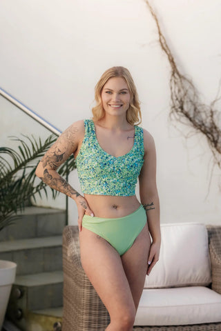 Careless Bikinitruse Mid Waist Bikini String - Pastellgrønn