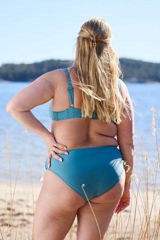 Careless Bikinitruse Mid Waist bikinitruse - Laguneblå