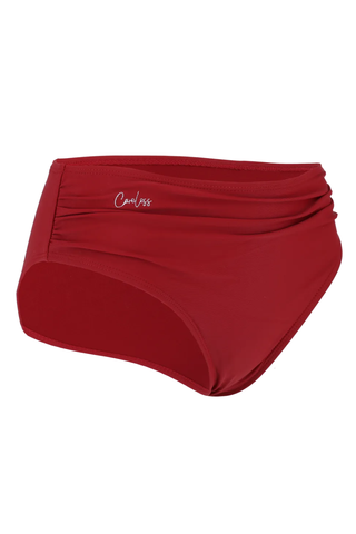 Careless Bikinitruse Mid waist bikinitruse - Mørk rød