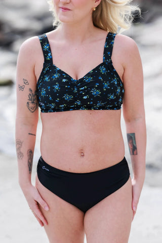 Careless Bikinitruse Mid Waist bikinitruse - Svart