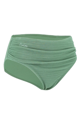 Careless Bikinitruse Mid Waist bikinitruse - Tekstur grønn