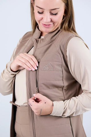 Careless Bislingen vest - Beige
