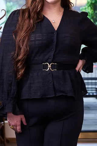 Careless Bluse Mari Bluse - Svart