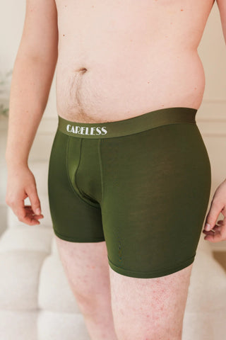 Careless Boksershorts Lukas Boksershorts long 2 pk - Mørk grønn/mørk blå