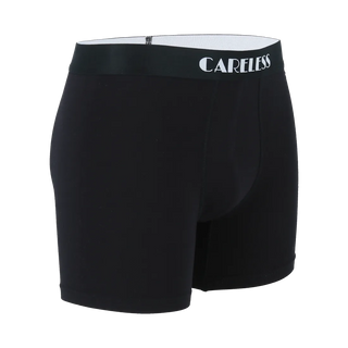 Careless Boksershorts Lukas Boksershorts long 2 pk - Svart/svart