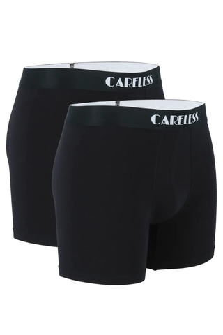 Careless Boksershorts Vegard Boksershorts long 2 pk - Svart/svart