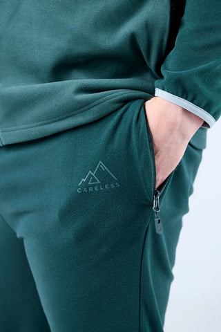 Careless Bukse Skjerva fleecebukse mann - Blågrønn