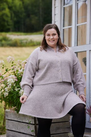 Careless Cardigan Kathrine Strikk Cardigan - Beige