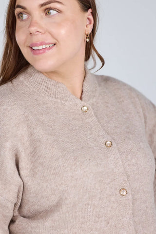 Careless Cardigan Kathrine Strikk Cardigan - Beige
