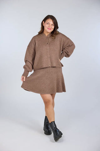Careless Cardigan Kathrine Strikk Cardigan - Brun
