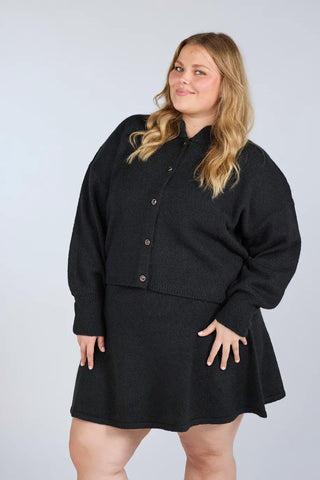 Careless Cardigan Kathrine Strikk Cardigan - Svart