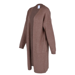 Careless Cardigan Kathrine Strikk Lang Cardigan - Brun