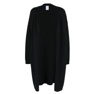 Careless Cardigan Kathrine Strikk Lang Cardigan - Svart
