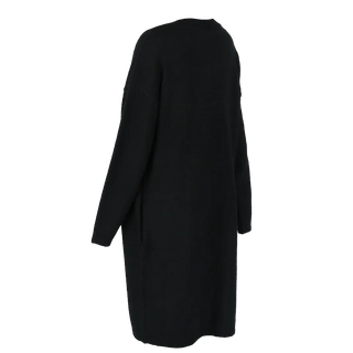 Careless Cardigan Kathrine Strikk Lang Cardigan - Svart