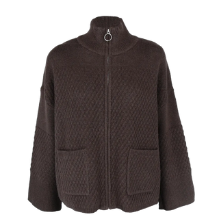 Careless Cardigan Katinka strikket cardigan - Brun