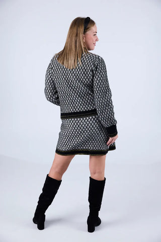 Careless Eva jakke - Grå m/svart