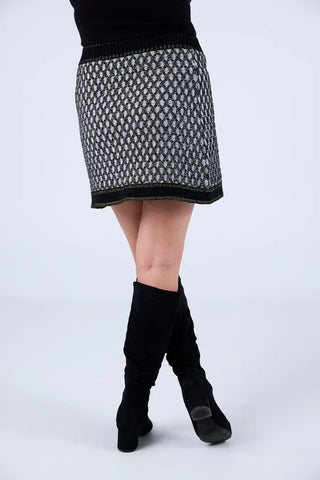 Careless Eva skjørt - Grå m/svart