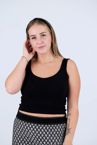 Careless Eva topp - Svart