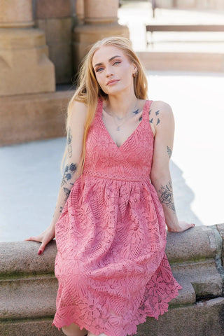 Careless Evelina kjole - Rosa