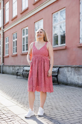 Careless Evelina kjole - Rosa