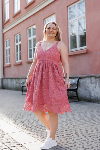 Careless Evelina kjole - Rosa