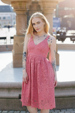 Careless Evelina kjole - Rosa