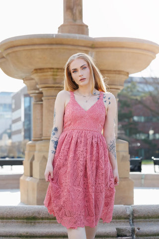 Careless Evelina kjole - Rosa