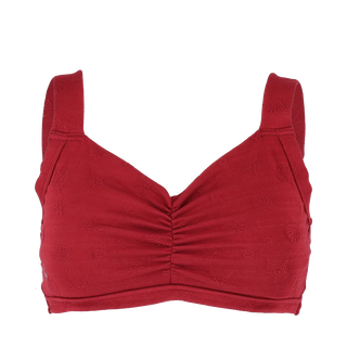 Careless Fiji bikinitopp - Textured Sun Dried Tomato