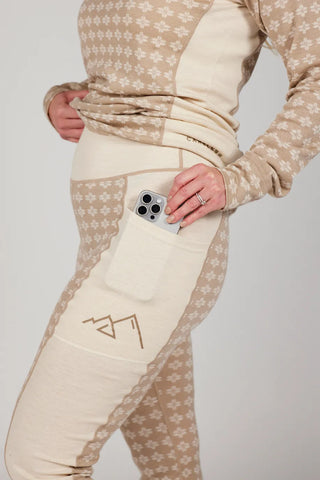 Careless Fjorda merinowool longs - Beige