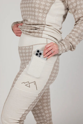 Careless Fjorda merinowool longs - Beige