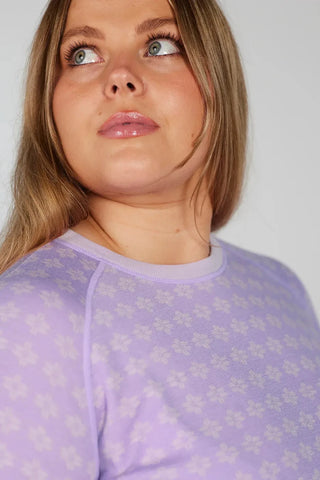 Careless Fjorda merinowool longsleeve - Lilla