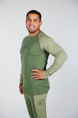 Careless Fjorda merinowool longsleeve man - Grønn