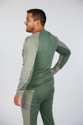 Careless Fjorda merinowool longsleeve man - Grønn