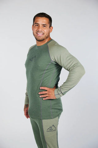 Careless Fjorda merinowool longsleeve man - Grønn